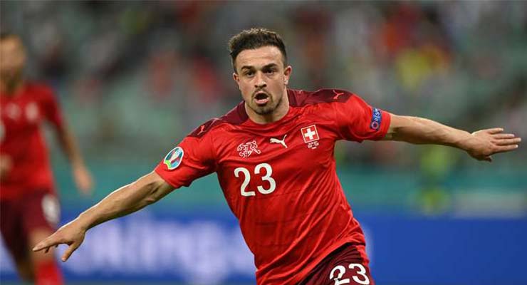 Shaqiri nâng tỉ số 3-1 cho Thụy Sĩ