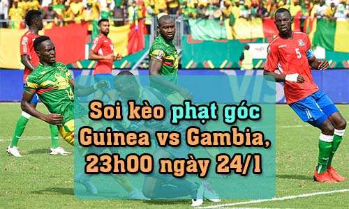Soi kèo phạt góc Guinea vs Gambia, 23h00 ngày 24/1/2022